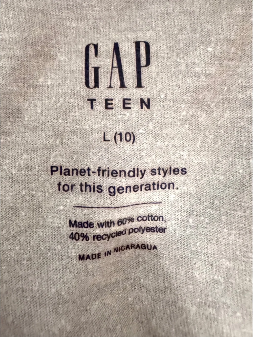 GAP grey cropped